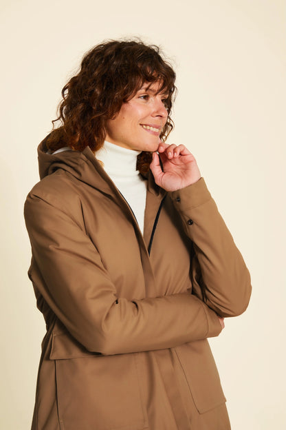 LE MANTEAU CLÉO WARM - CINNAMON